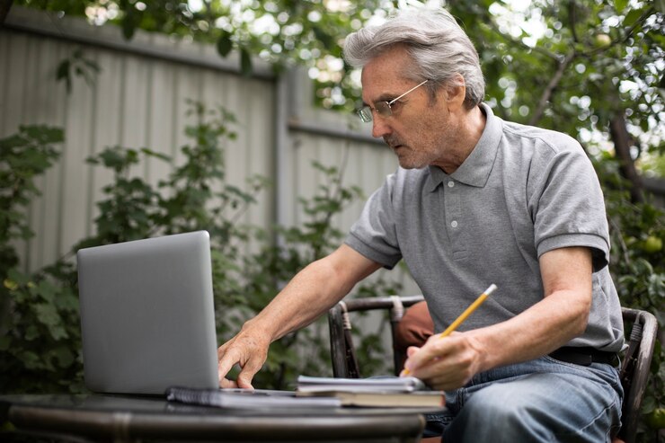 hombre-senior-haciendo-clases-linea-portatil_23-2149114248